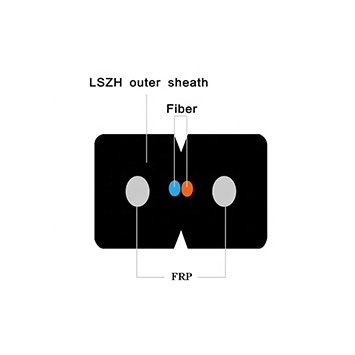 gjxfh-2b نوع الألياف البصرية كابل مربع قطرة